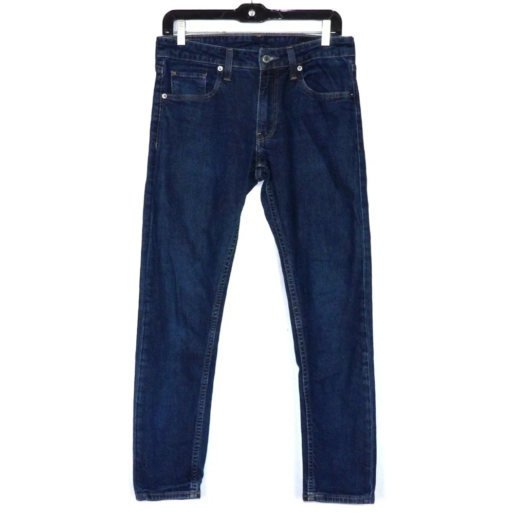 BONOBOS Medium Wash Stretch Slim Tapered Leg Denim Jeans Men's 29 X 30